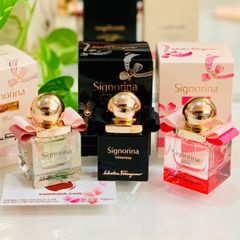 Giftset nước hoa nữ Salvatore Feragamo Signorina hương hoa cỏ ngọt ngào, nữ tính 3x20ml