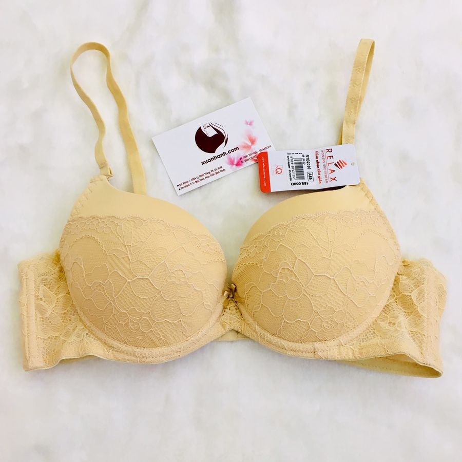 Áo ngực Nữ Relax - RTB2030 mút dày phối ren, nâng ngực gợi cảm size A85