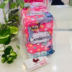 Băng vệ sinh Center-in No.1 Nhật, khử mùi, siêu mỏng, có cánh, 2x20= 40 miếng (new)