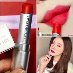 Son Shu Uemura Rouge Unlimited Matte lì mịn, #161 đỏ ánh cam tươi trẻ, cuốn hút