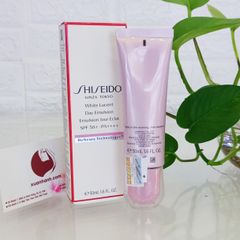 Sữa dưỡng Shiseido White Lucent Jour Eclat SPF 50+, trắng sáng, mềm mịn da, 50ml