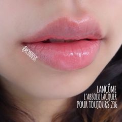 Son kem Lancome L'absolu Lacquer mềm mướt môi, bền màu, tông đất hot trend (Tester)