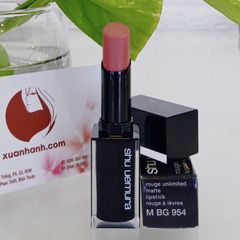 Son Shu Uemura Rouge Unlimited Matte lì mịn, #954 hồng đất nữ tính