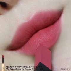 Son Yves Saint Laurent The Slim #12 Nu Incongru, hồng ánh đất thời thượng