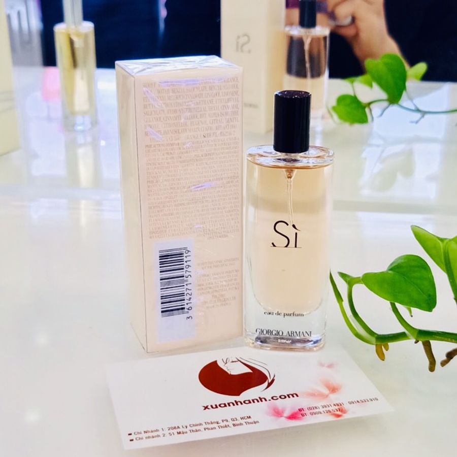 Nước hoa nữ Giorgio Armaini Sì EDP tinh tế, gợi cảm, sang trọng 15ml (spray)