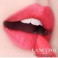 Son Lancome L'absolu Rouge Drama Matte #157 Obsessive Red cam san hô trẻ trung, nhẹ nhàng