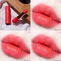Son Lancome L'absolu Rouge Drama Matte #157 Obsessive Red cam san hô trẻ trung, nhẹ nhàng