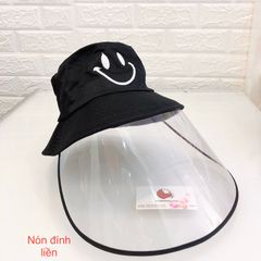 Nón vành vải thời trang kèm tấm chắn bảo vệ tối đa cho mùa dịch, freesize