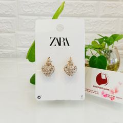 Hoa tai Zara 3in1 trái tim trẻ trung, nữ tính, sang trọng, mang được 3 kiểu 