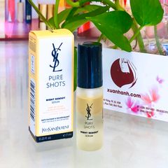 Combo serum Yves Saint Laurent Pure Shots Night Reboot cấp nước, tái tạo, phục hồi da, 7mlx4