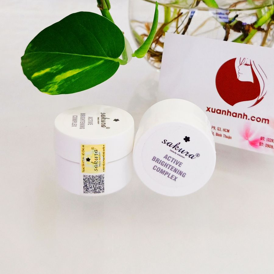 Kem dưỡng Sakura Active Brightening Complex trị sạm nám, trắng sáng da, mini