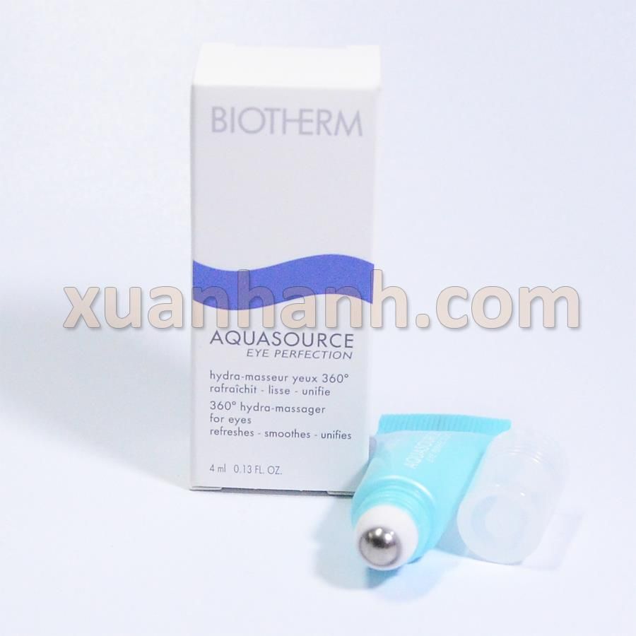 Kem dưỡng mắt Biotherm Aquasource Eye dạng bi lăn 360 độ, dưỡng ẩm, thư giãn 4ml