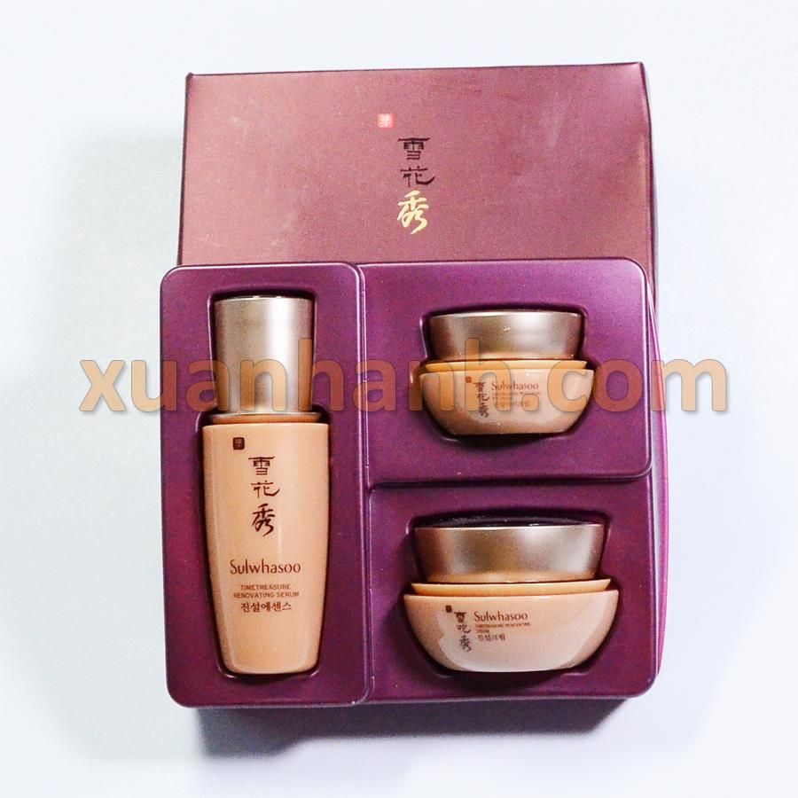 Set Sulwhasoo Timetreasure Kit chống lão hóa khôi phục sức sống cho da (3sp)