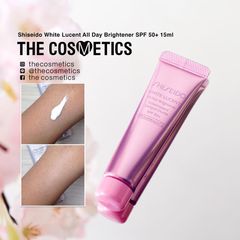 Sữa dưỡng Shiseido White Lucent 2in1 dưỡng trắng, chống nắng SPF50+, 15ml