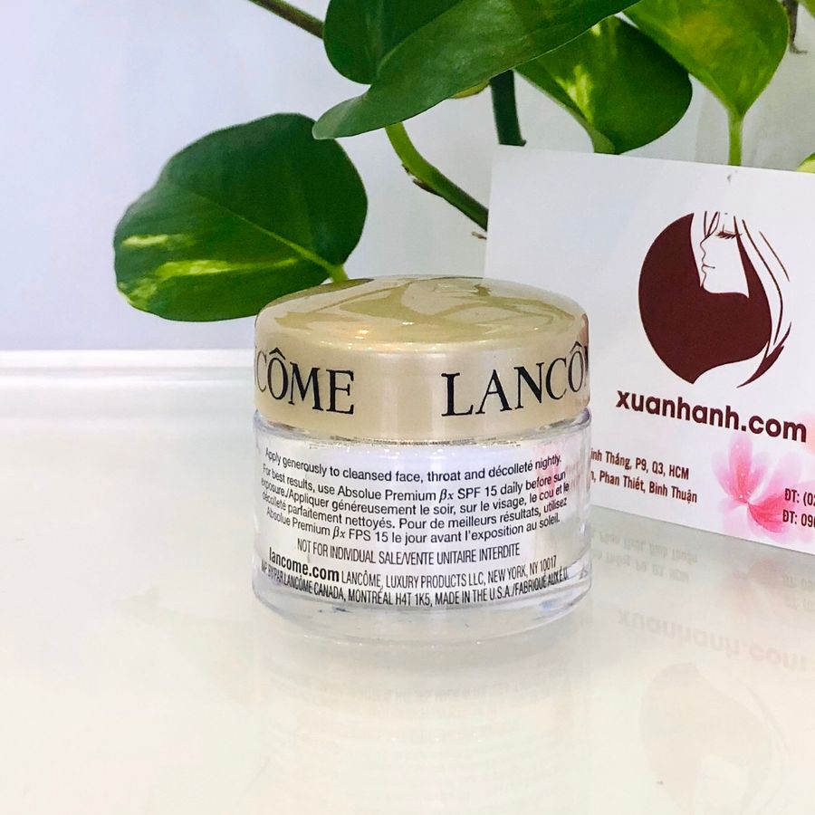 Kem dưỡng Lancome Absolue Night Premium βx  trẻ hóa da (đêm, nắp vàng) 15ml