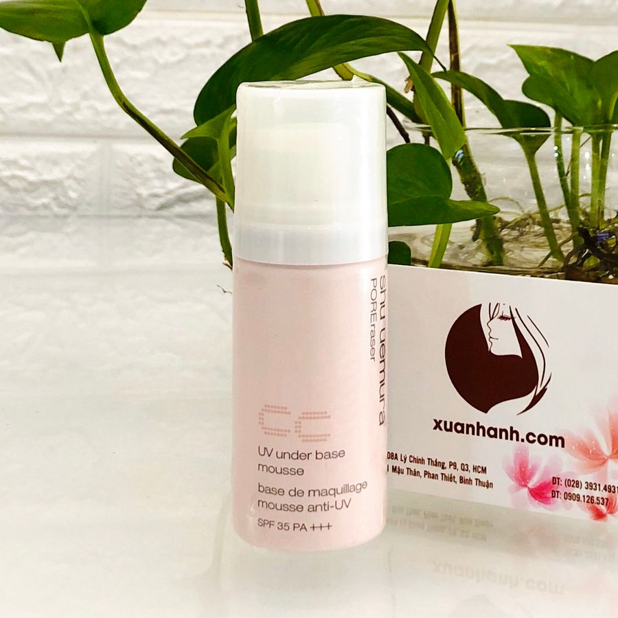 CC bọt Shu Uemura UV Under Base Mousse SPF35, Beige da tự nhiên, 30g