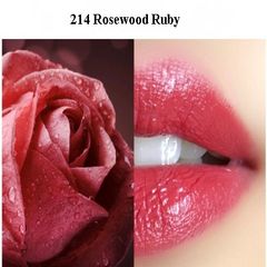 Son Lancome L'absolue Rouge Ruby Cream #214 Rosewood Ruby hồng ấm rất đẹp
