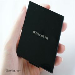 Case (hộp) đựng lõi phấn phủ Shu Uemura kèm cọ phủ, có gương