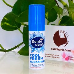 Xịt miệng Dontodent Cool Fresh Mundspray thơm miệng khử mùi, kháng khuẩn