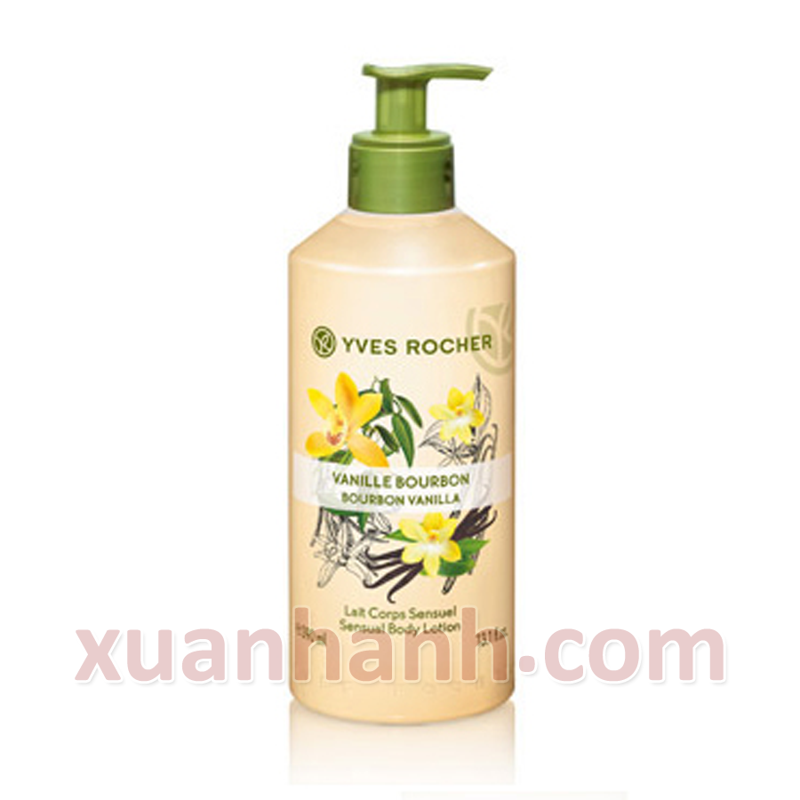 Sữa dưỡng thể Yves Rocher Bourbon Vanilla ngọt nhẹ đầy tinh tế, 390ml