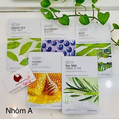 Mặt nạ giấy The Face Shop thiên nhiên, combo 10 miếng siêu rẻ, tiện chăm sóc da. 