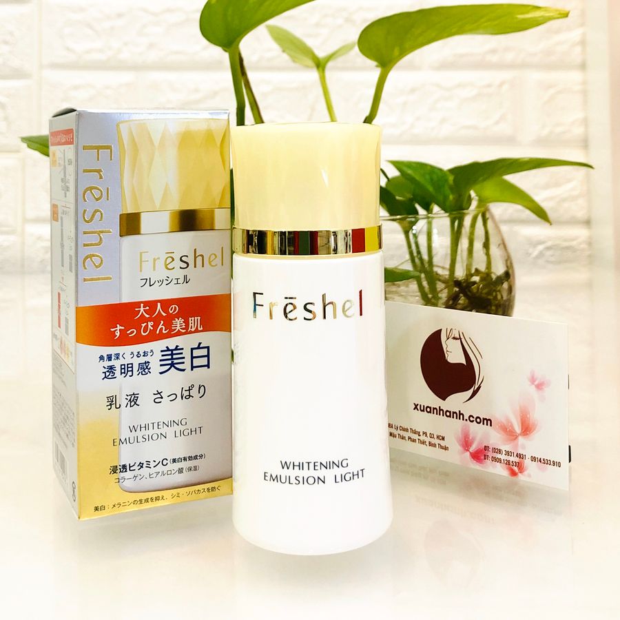 Sữa dưỡng Kanebo Freshel Whitening Emulsion dưỡng ẩm trắng sáng da