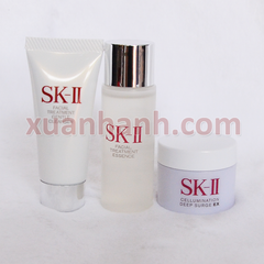 Bộ 3 sản phẩm SK-II chăm sóc da cơ bản, dưỡng ẩm trắng sáng da, mini