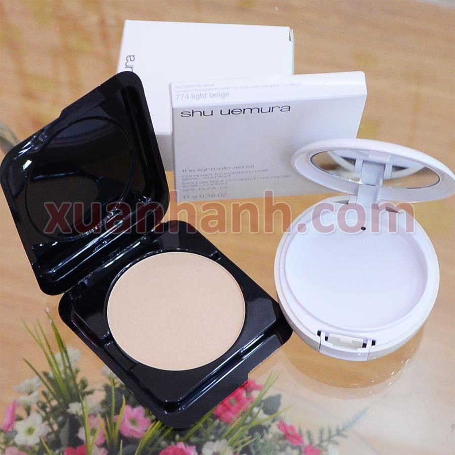 Phấn nền Shu Uemura The Lightbulb Aerial phấn siêu nhẹ với ngọc trai 774 Light 