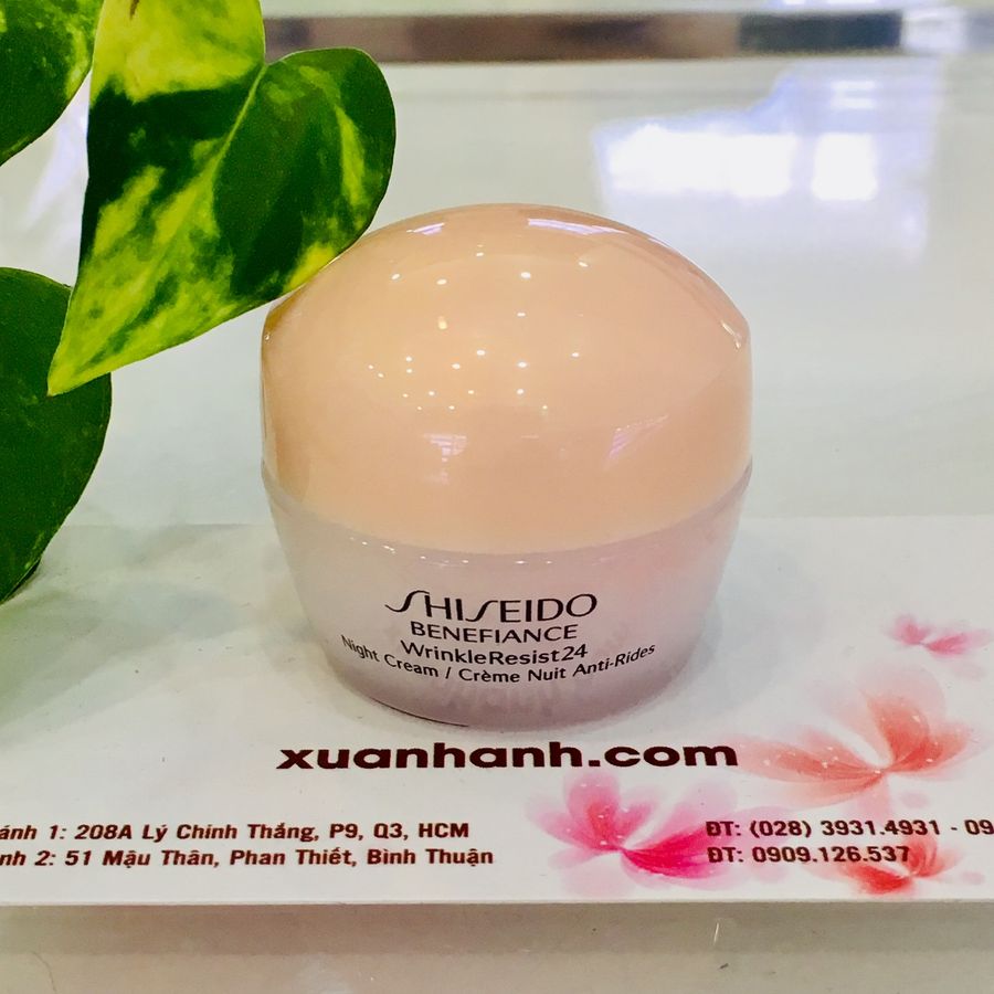 Kem dưỡng đêm Shiseido Benefiance WrinkleResist24 Night Cream chống lão hóa 10ml