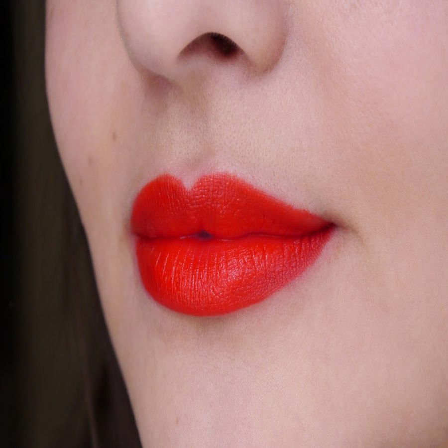 Son Lancome L'absolu Rouge 198 Rouge Flamboyant son lì cao cấp, cam đỏ