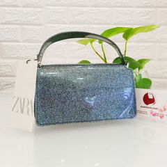 Túi cầm tay Zara Galaxy 2 ngăn xinh xắn, cực kì đáng yêu, tiện lợi