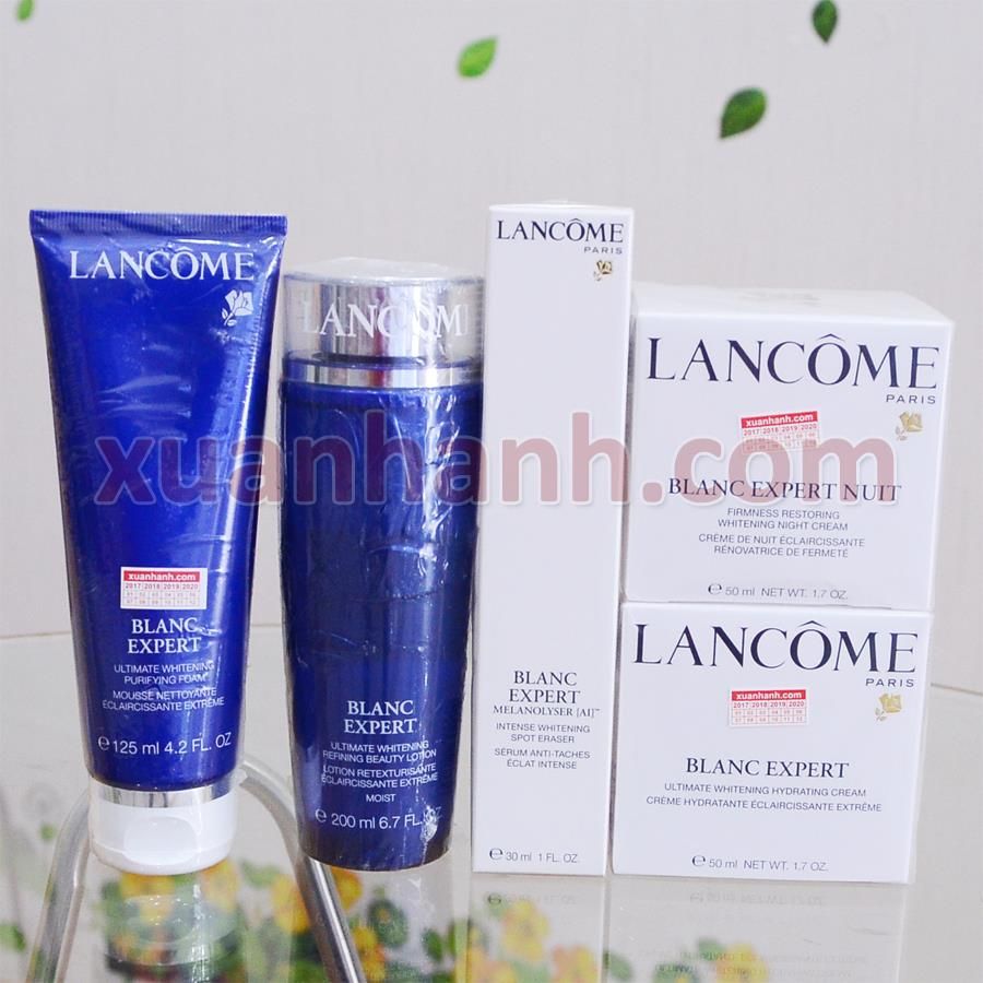 Bộ Lancome Blanc Expert trắng đều màu da, trị sạm nám lâu năm 5sp