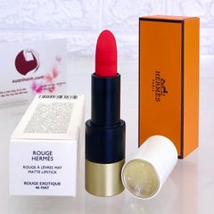 Son Hermes Rouge Matte Lipstick hồng san hô trẻ trung, nữ tính #46 Rouge Exotique