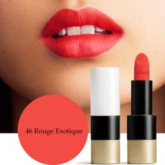 Son Hermes Rouge Matte Lipstick hồng san hô trẻ trung, nữ tính #46 Rouge Exotique