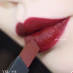 Son Yves Saint Laurent The Slim #18 Reverse Red, đỏ mận siêu sang