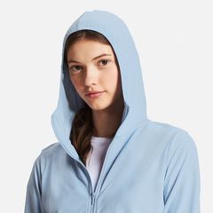 Áo chống nắng Uniqlo Airism UV Cut thun lạnh, 60 Light Blue size L