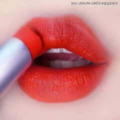 Son Shu Son Shu Uemura Rouge Amplified Matte son lì, mềm mịn #570, đỏ cam tươi trẻ