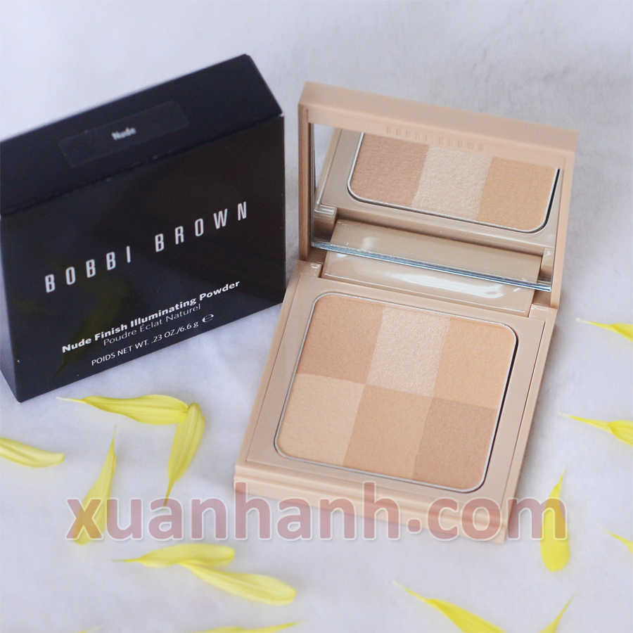 Phấn phủ Bobbi Brown Nude Finish phủ hoàn hảo thắp sáng, glow da trẻ trung, Nude