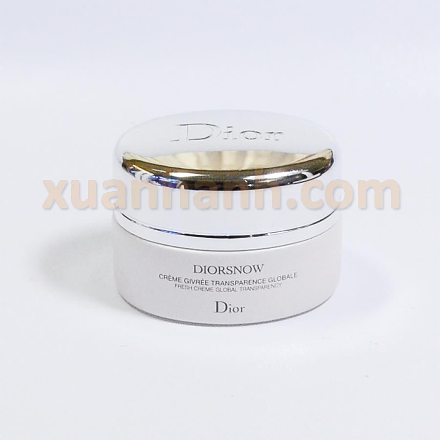 Kem dưỡng Diorsnow Fresh Creme Global Transparency trắng da, giữ ẩm 15ml.