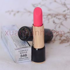 Son Lancome L'absolu Rouge Drama Matte #346 Fatale Pink hồng baby ngọt ngào