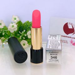 Son Lancome L'absolu Rouge Drama Matte #346 Fatale Pink hồng baby ngọt ngào