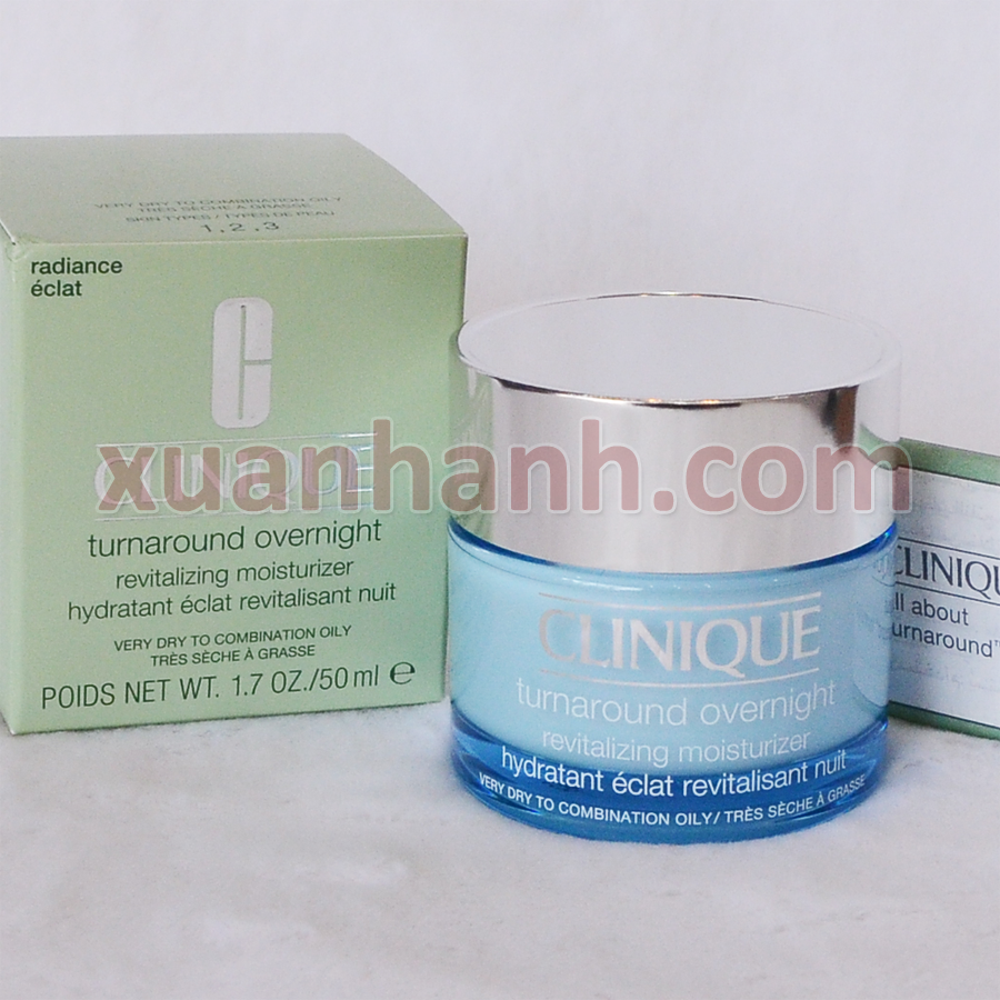 Kem dưỡng đêm Clinique Turnaround Overnight tái tạo da, phục hồi đêm