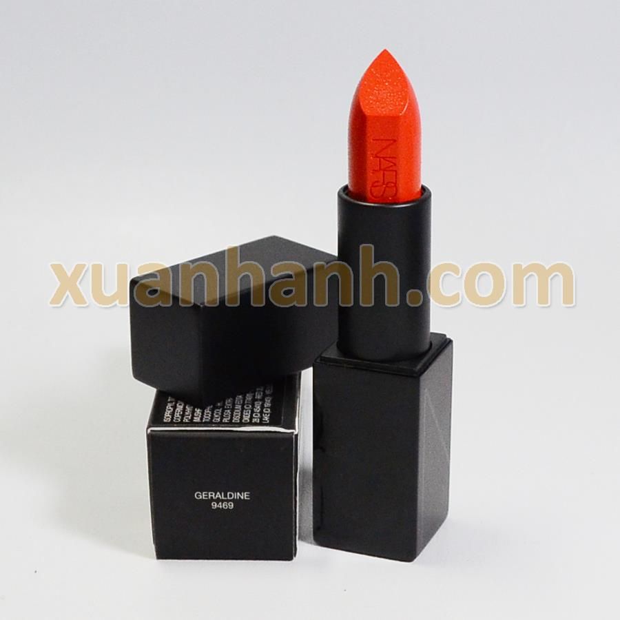 Son Nars Audacious chất kem mềm, che phủ tốt, bám màu #Geraldine