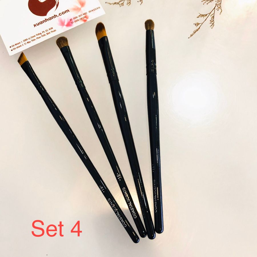 Giftset 4 cọ Coastal Scents tiện dụng, make-up cá nhân cho mắt, môi. 