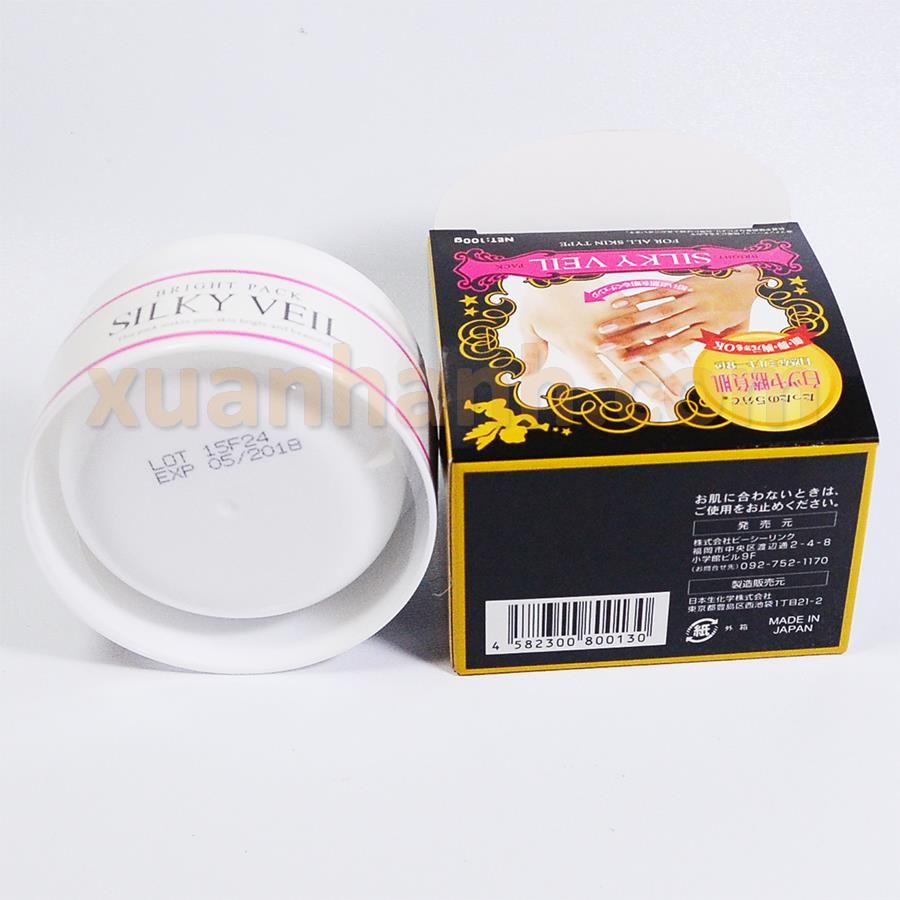 Kem dưỡng trắng da SILKY VEIL trắng da toàn thân có màu trắng sáng 100g
