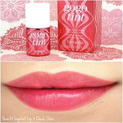 Son Benefit dạng tint vừa là son môi vừa làm phấn má, hồng đỏ Gogo Tint