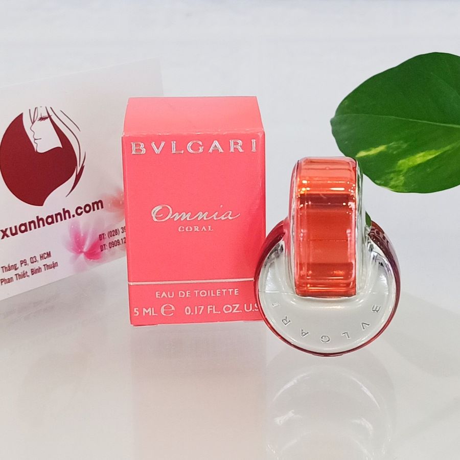Nước hoa nữ BVL Omnia Coral sống động, rực rỡ và ngọt ngào EDT, 5ml