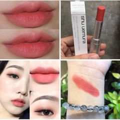 Son Shu Uemura Rouge Unlimited Matte son lì, bám môi cam đất MCR342