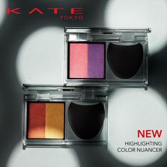 Phấn highlight kiêm má hồng Kanebo Kate cực đẹp, kèm mút tiện lợi dễ dùng. 