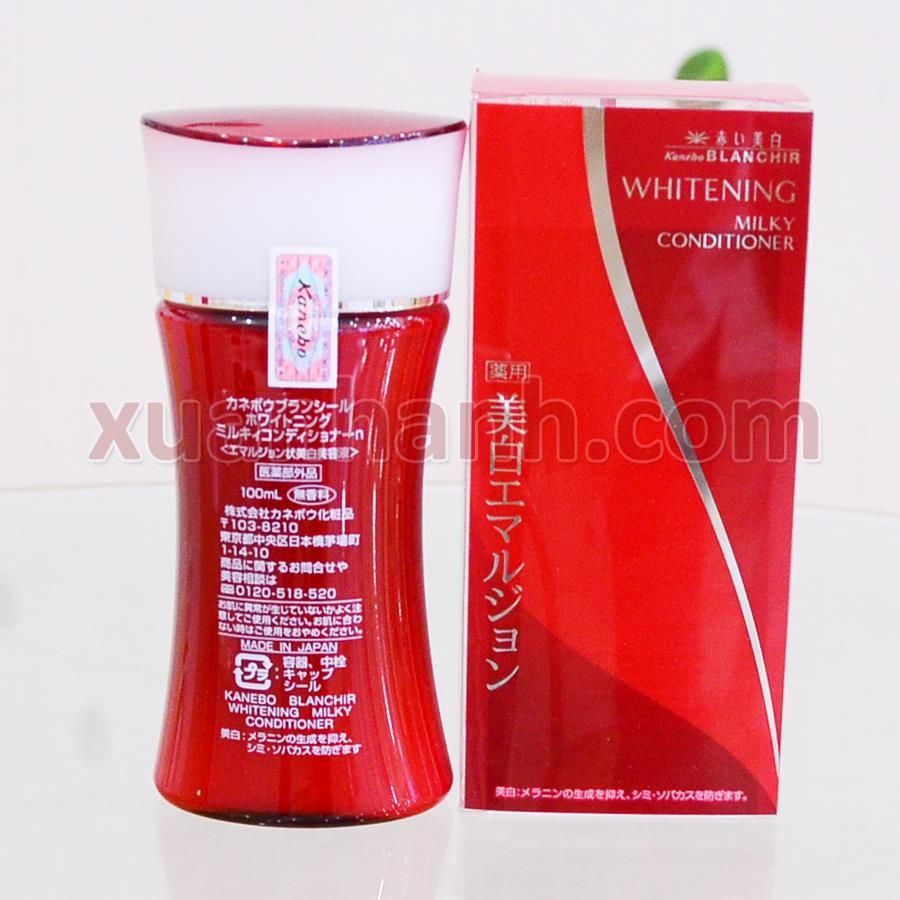 Sữa dưỡng Kanebo Blanchir Superior làm trắng da, giữ ẩm I (da thường -> dầu) 